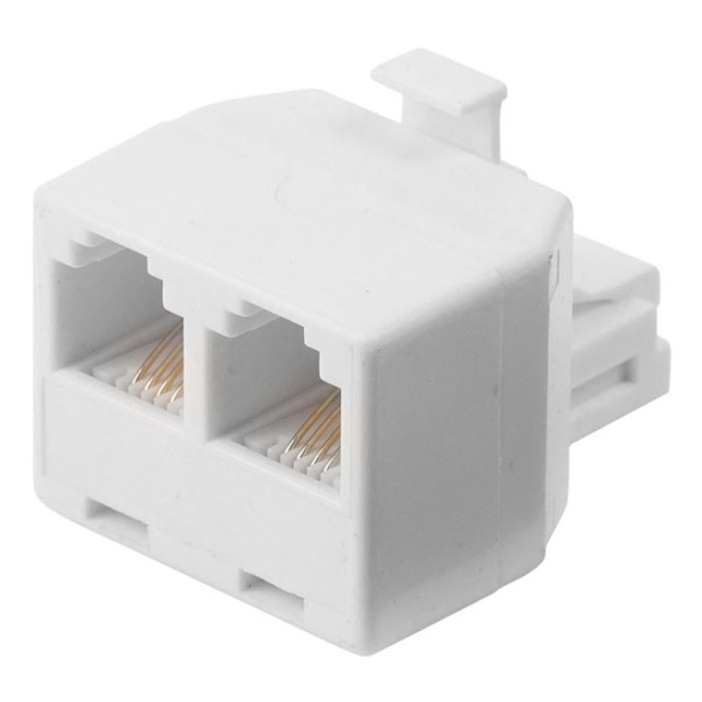 Splitter per telecomunicazioni NEDIS TCGP90995WT RJ11 maschio-2x RJ11 femmina bianco