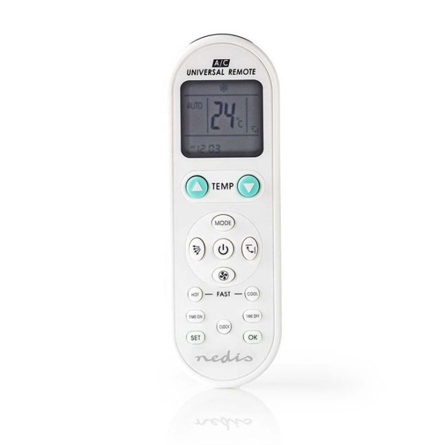 NEDIS ACRC1WT Control remoto universal para aire acondicionado programable