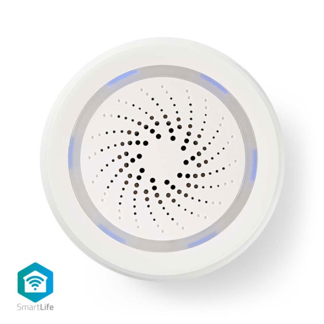 NEDIS WIFISI10CWT WiFi Smart Siren Alarm or Chime 85 dB