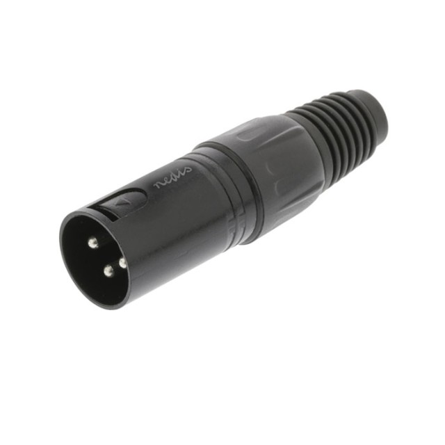 NEDIS COTP15900BK Conector XLR XLR 3 pines Macho Negro