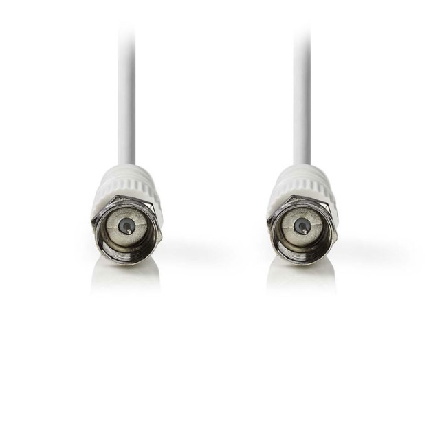 NEDIS CSGP41000WT15 Satellite & Antenna Cable F Male - F Male 1.5m White