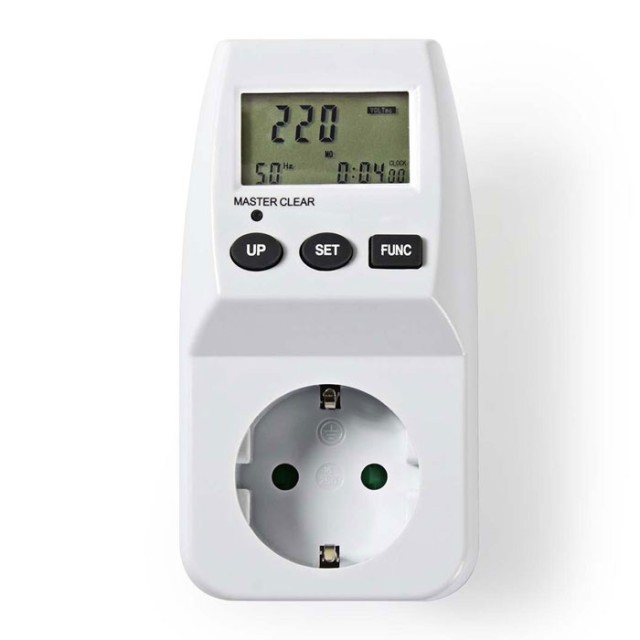 NEDIS ECOM01 Energy Consumption Monitor Digital 3600 W White
