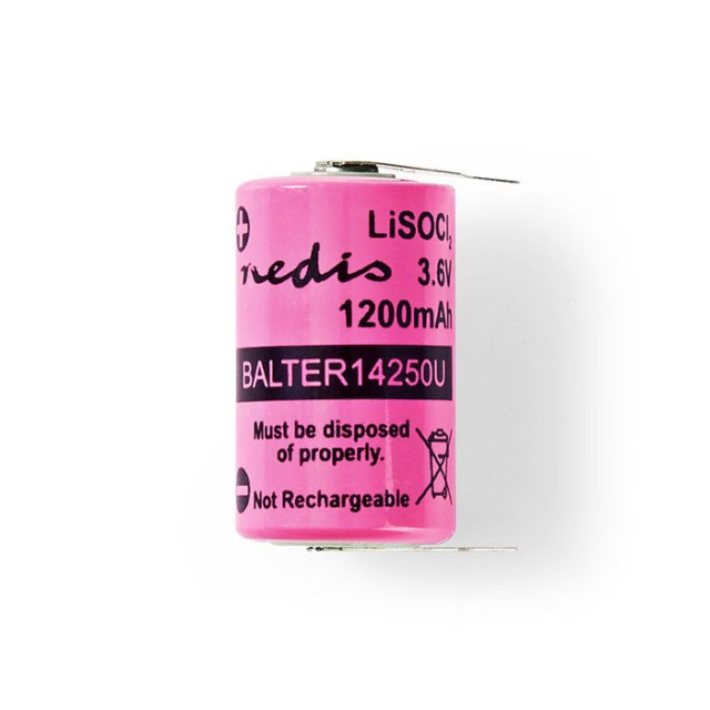 NEDIS BALTER14250U Lithium Thionyl Chloride Battery ER14250 3.6 V 1200 mAh