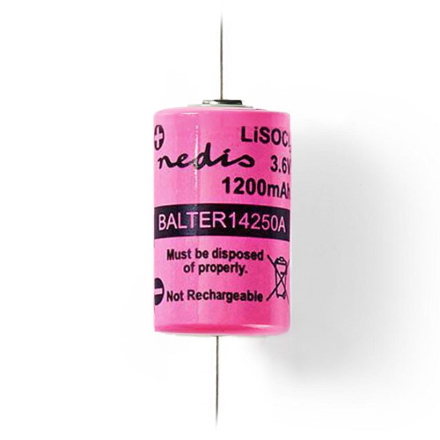 NEDIS BALTER14250A Lithium Thionyl Chloride Battery ER14250 3.6 V 1200 mAh