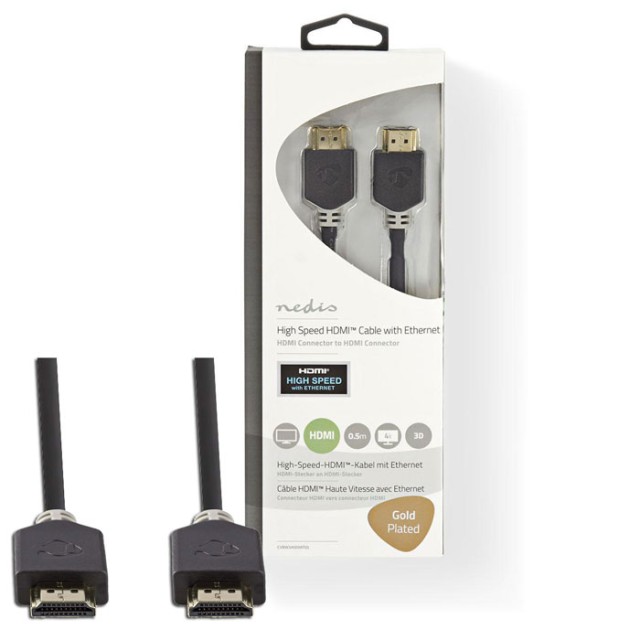 Cavo HDMI ad alta velocità NEDIS CVBW34000AT05 con connettore HDMI Ethernet-Connettore HDMI