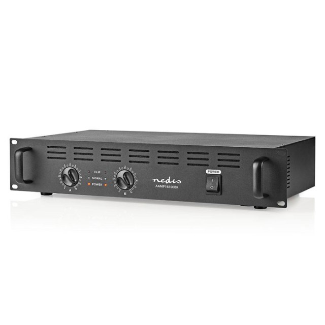 NEDIS AAMP16100BK Amplificador de PA 2x 120 W 19