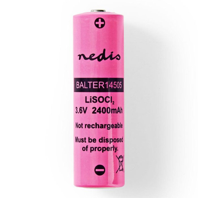 NEDIS BALTER14505 Lithium Thionyl Chloride Battery ER14505 3.6 V 2400 mAh