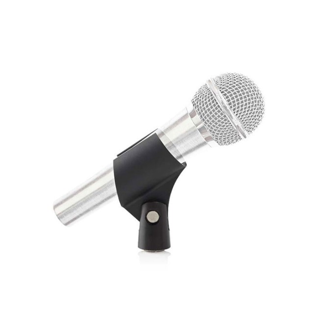 NEDIS MPCL20BK Soporte para micrófono Universal 5/8 y 3/8 Tornillo Negro