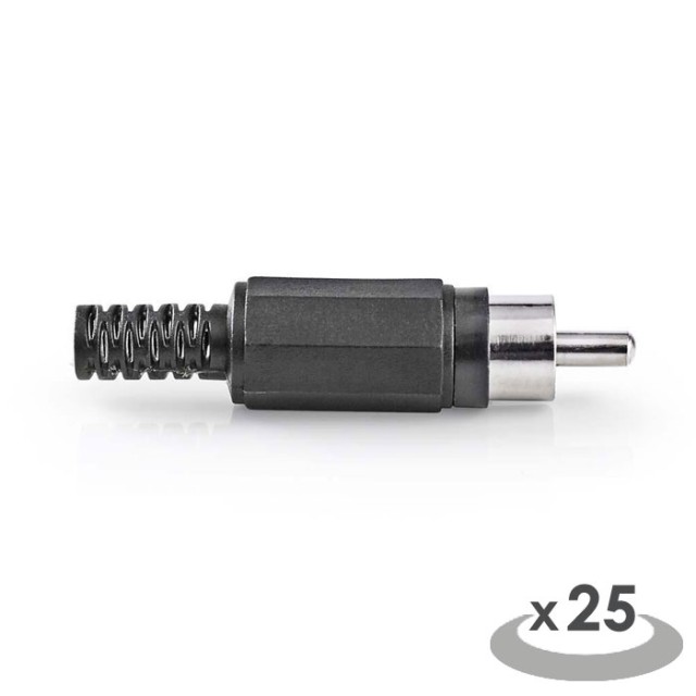 NEDIS CAVC24905BK Conector RCA RCA Macho