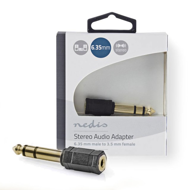 NEDIS CABW23930AT Adaptador de audio estéreo de 6.35 mm macho - 3.5 mm hembra