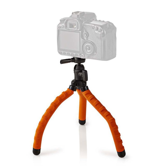 NEDIS GPOD3010BK Mini Tripod Max 1 kg 27.5 cm Flexible Black / Orange