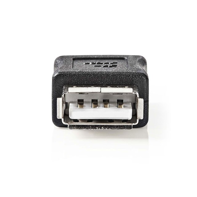 NEDIS CCGP60900BK Adaptador USB 2.0 A Hembra - A Hembra Negro