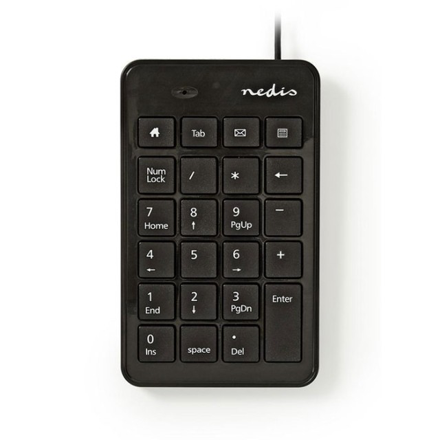 NEDIS KBNM100BK Teclado numérico con cable USB Negro