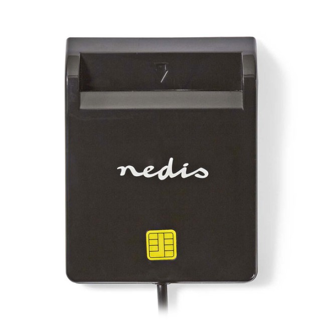 Lettore di smart card NEDIS CRDRU2SM2BK USB 2.0 nero