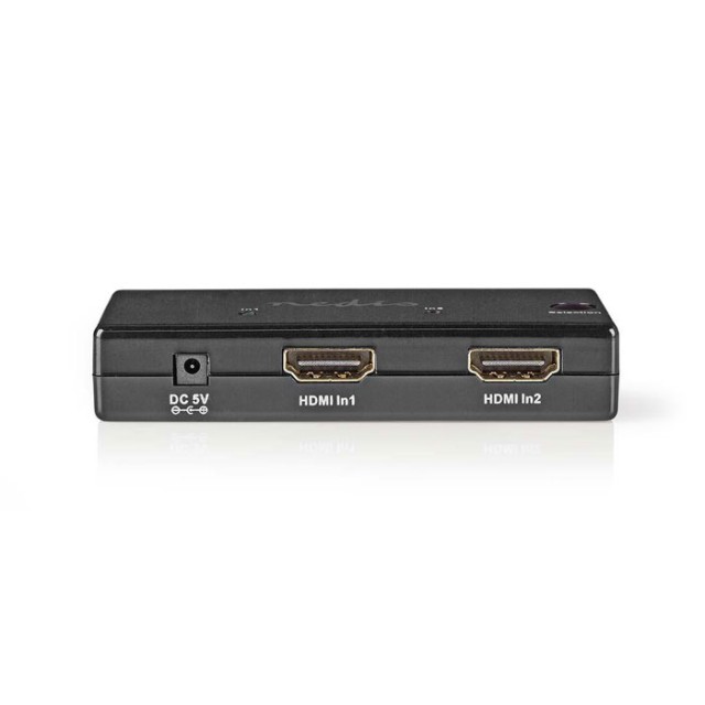 NEDIS VSWI34002BK 2-Port HDMI Switch Black