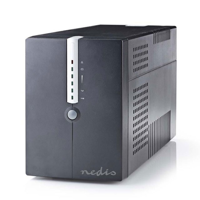NEDIS UPSD2000VBK Uninterruptible Power Supply 2000 VA 1200 W 4 Sockets