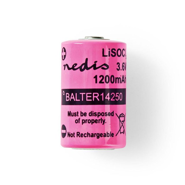 NEDIS BALTER14250 Lithium Thionyl Chloride Battery ER14250 3.6 V 1200 mAh