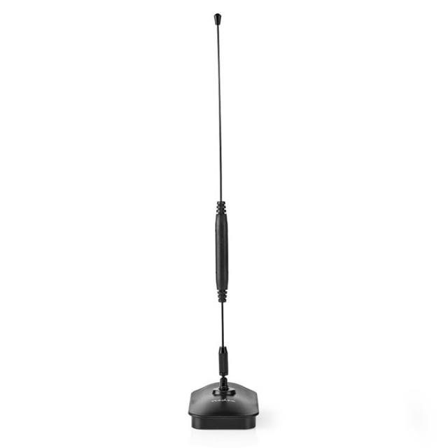 NEDIS ANIR0502BK Antena HDTV interior 0 - 5 km Ganancia 5 - 7dB FM / VHF / UHF Negro