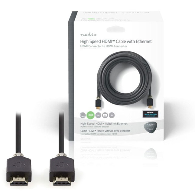 NEDIS CVBW34000AT200 Hochgeschwindigkeits-HDMI-Kabel mit Ethernet-HDMI-Anschluss-HDMI Con 20 Meter