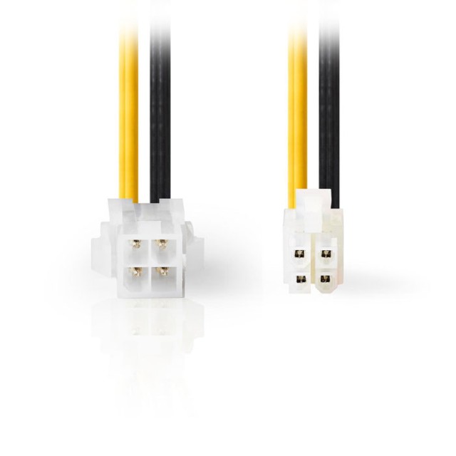 NEDIS CCGP74310VA015 Cable de alimentación interno P4 Macho - P4 Hembra 0.15 m Varios