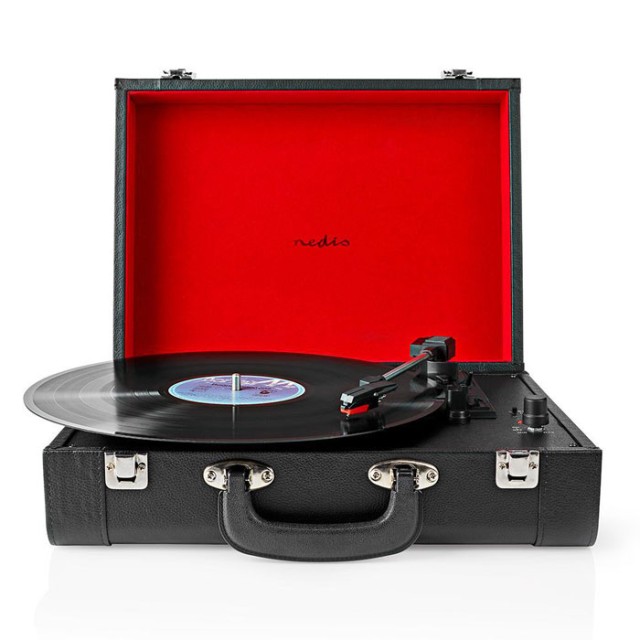 NEDIS TURN210BK Turntable 18 W Bluetooth Suitcase Black