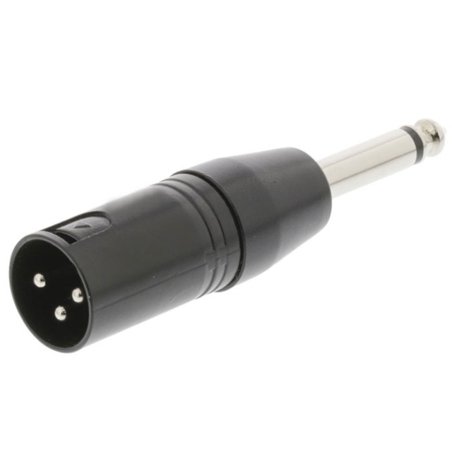 NEDIS COTP15942BK Adaptador XLR Mono XLR 3 pines Macho - 6.35 mm Macho Negro