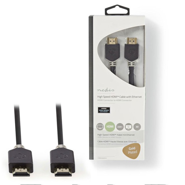 NEDIS CVBW34000AT20 ​​High Speed ​​HDMI Cable with Ethernet HDMI Connector-HDMI Conn 2 meters