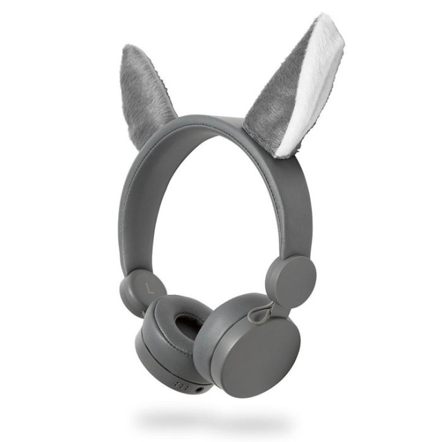 NEDIS HPWD4000GY Kabelgebundener Kopfhörer 1.2 m Rundkabel On-Ear Abnehmbarer magnetischer Ea