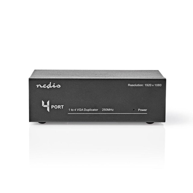 NEDIS CSPL5904BK 4-Port VGA Splitter Black