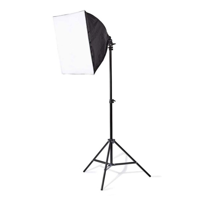 NEDIS SLKT10BK Kit de iluminación para estudio fotográfico 2x 70 W 5500 K 180 cm de altura Plegable