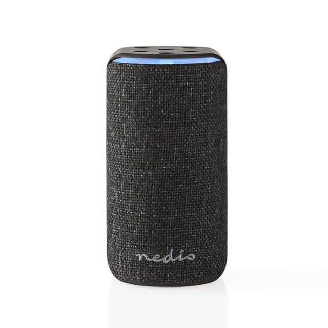 NEDIS SPVC7000BK Altavoz Wifi inteligente 15 W Amazon Alexa Control de voz de campo lejano Bl