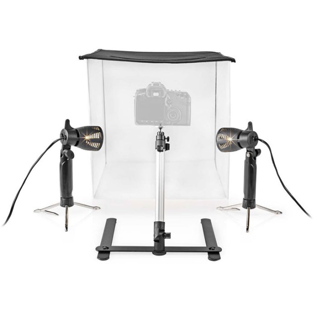 NEDIS SKT010WT Kit de estudio fotográfico LED 40 x 40 cm 6500 K Plegable