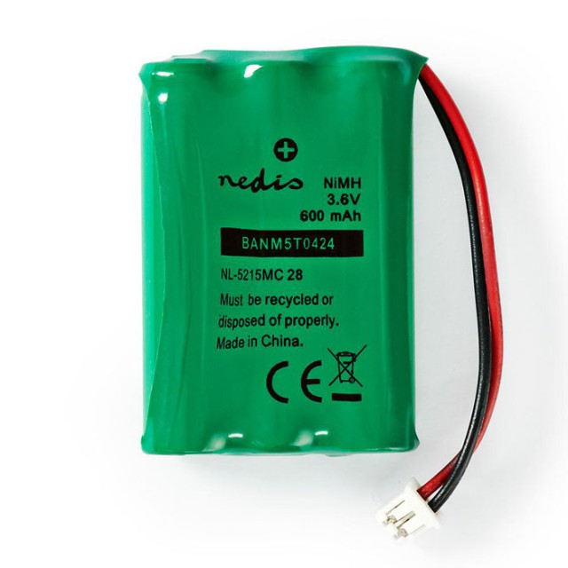 NEDIS BANM5T0424 Nickel-Metallhydrid-Akku 3.6 V 600 mAh Kabelgebundener Anschluss