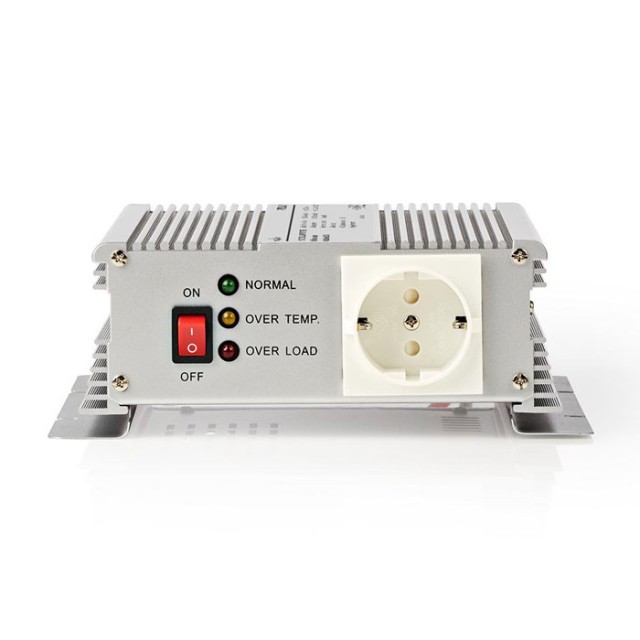 Inversor de corriente NEDIS PIMS600W12 Onda sinusoidal modificada 12 VDC - 230 V AC 600W 1x Sch