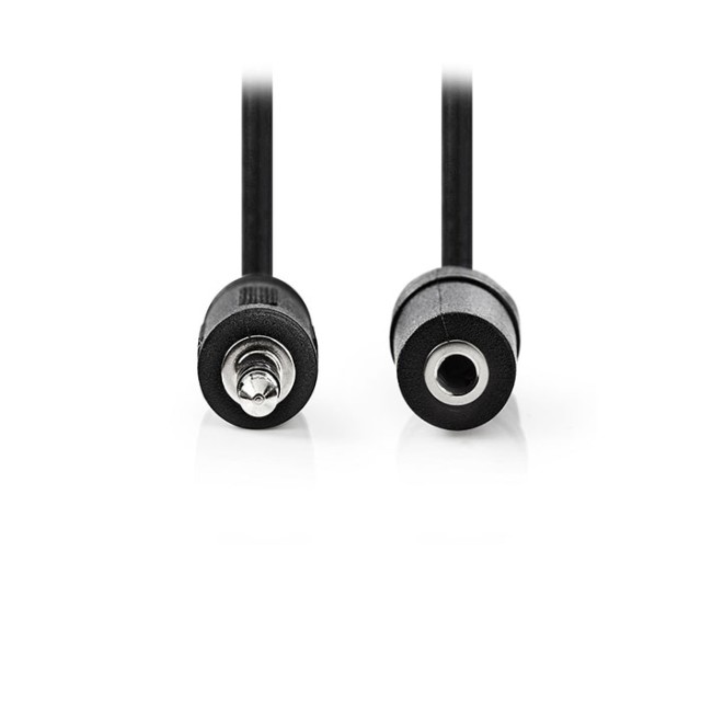 NEDIS CAGT22050BK50 Cable de audio estéreo de 3.5 mm Macho de 3.5 mm Hembra de 5.0 m Negro