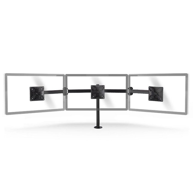 NEDIS ERGOTMM100BK Soporte ergonómico para monitor Brazo triple para monitor Full Motion Negro