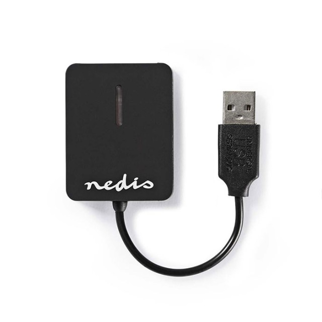 Lector de tarjetas NEDIS CRDRU2300BK Multicard USB 2.0