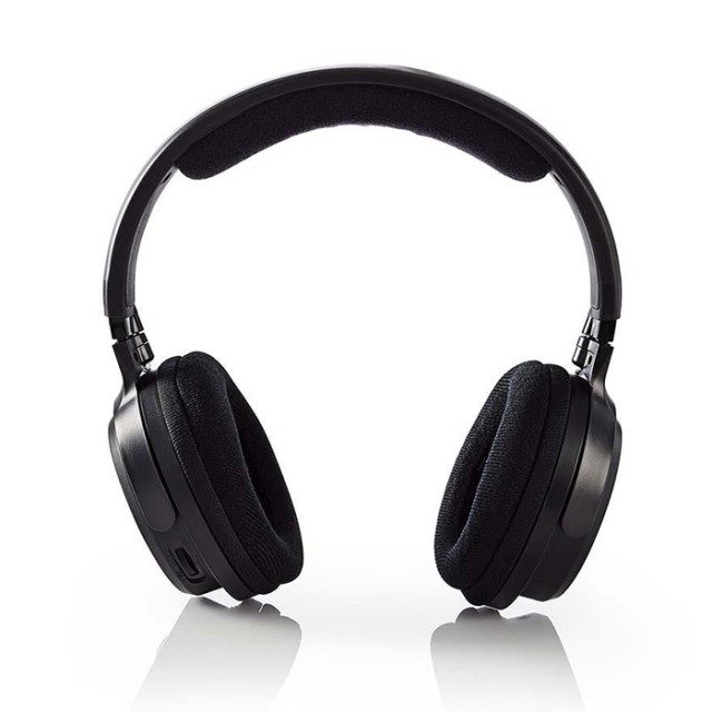 NEDIS HPRF200BK Auriculares inalámbricos para TV RF en la oreja Tiempo de reproducción de la batería: hasta 15 horas