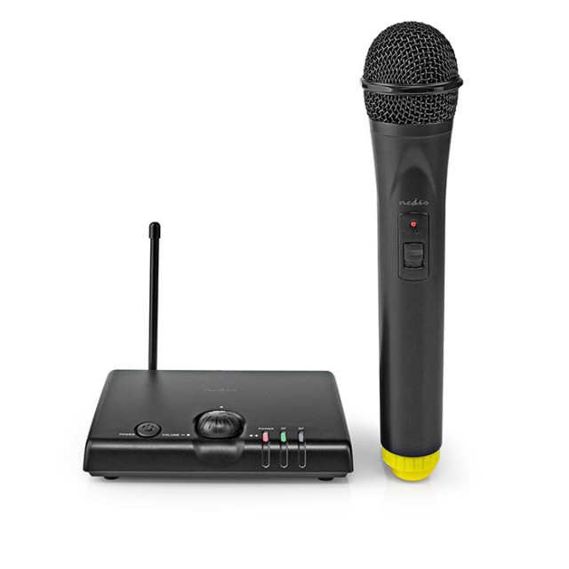 NEDIS MPWL500BK Wireless Microphone Set 1 Channel 1 Microphone Cardioid 40 Hz -