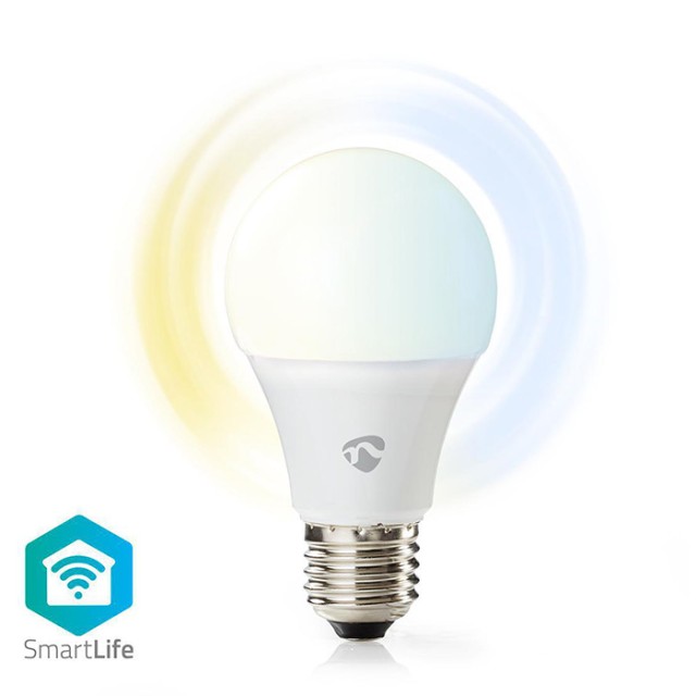 NEDIS WIFILW13WTE27 SmartLife LED Bulb Wi-Fi E27 800lm 9W Cool White / Warm White