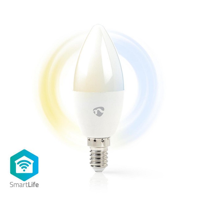 NEDIS WIFILW13WTE14 SmartLife LED-Birne Wi-Fi E14 350lm 4.5W Kaltweiß / Warmweiß