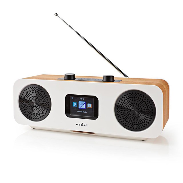 NEDIS RDIN2500WT Internetradio Tischdesign Bluetooth/Wi-Fi DAB+/FM/Internet 2.