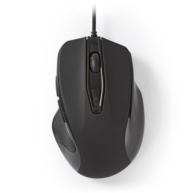 NEDIS MSWD400BK Nedis Wired Mouse 800/1200/2400/3200 DPI 6-Button Black