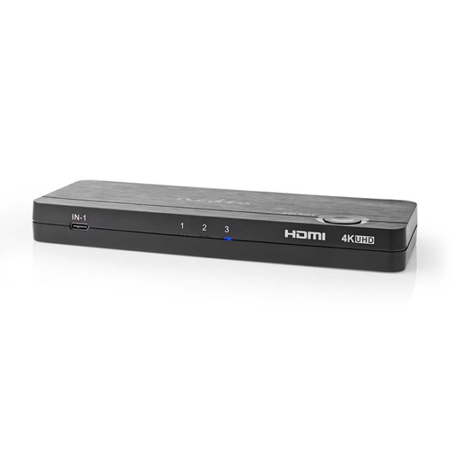 NEDIS VCON6430AT CONVERTITORE HDMI USB-C FEMMINA / 2x INGRESSO HDMI / 4x USB A FEMMINA - 1x USCITA HDMI 1-WA