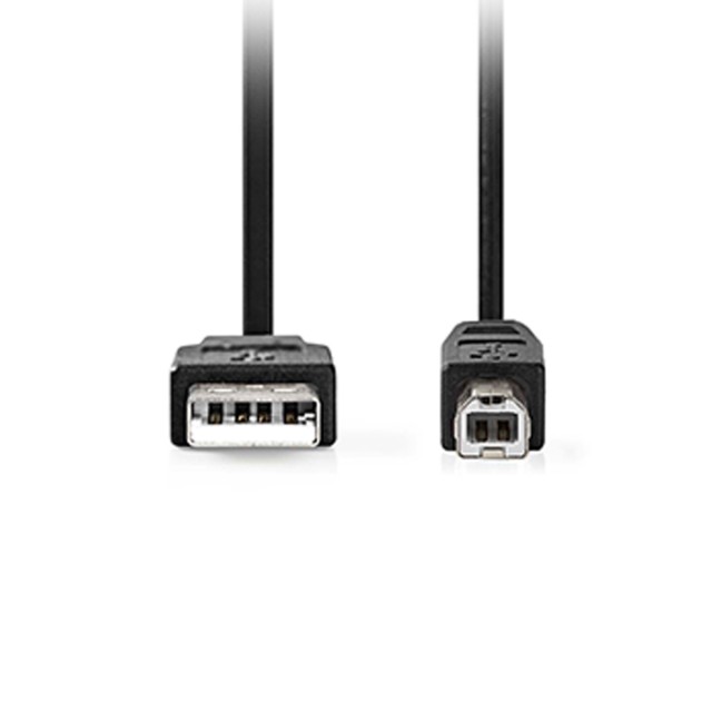 NEDIS CCGL60100BK30 CABLE USB 2.0 USB-A MACHO - USB-B MACHO 10W 3.00m NEGRO