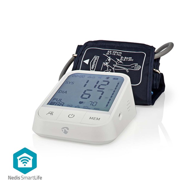NEDIS BTHBP10WT  Bluetooth smart πιεσόμετρο μπράτσου.