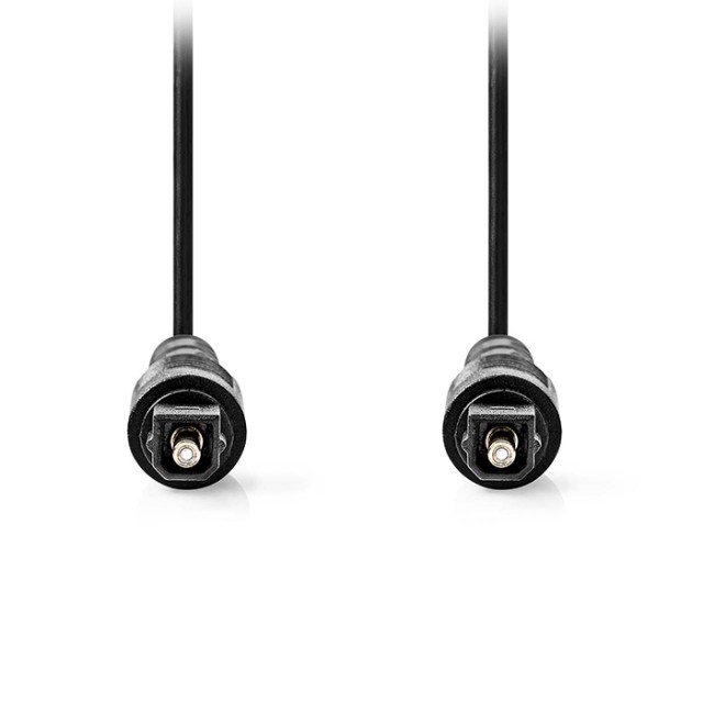 NEDIS CAGL25000BK50 Καλώδιο οπτικής ίνας, TosLink αρσ. - αρσ., 5.00m σε μαύρο χρώμα.