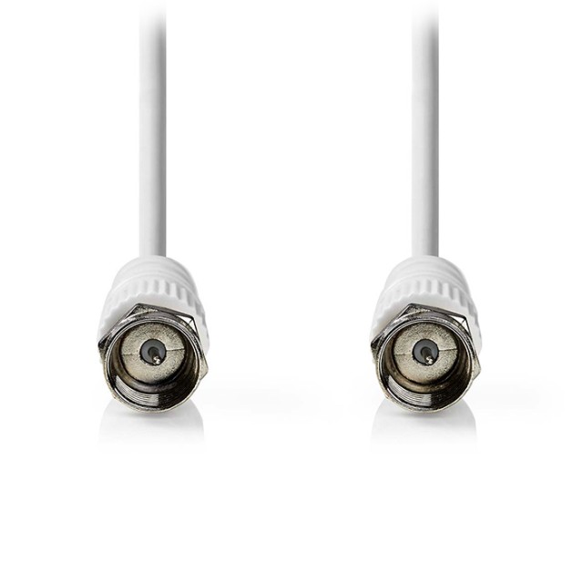 NEDIS CSGL41000WT15 Καλώδιο F αρσ. - F αρσ. 1.50m σε άσπρο χρώμα.