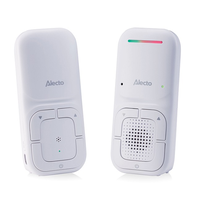 ALECTO DBX130 Full Eco Ασύρματη ενδοεπικοινωνία (baby monitor), τεχνολογίας DECT 1.8GHz με δυνατότητα αμφίδρομης επικοινωνίας σε άσπρο χρώμα.