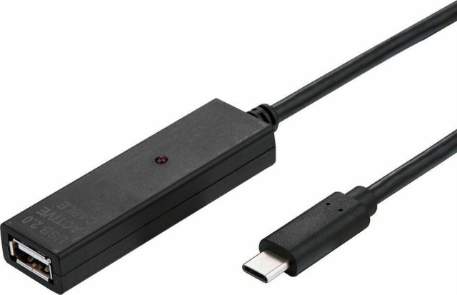Value USB 2.0 Καλώδιο Επέκτασης Με Repeater A - C Μαύρο 10m - 12.99.1112